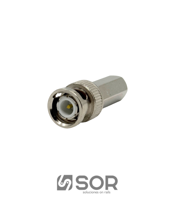 CONECTOR BNC MACHO MIYAKO USA MF-28: ROSCA P/RG-6