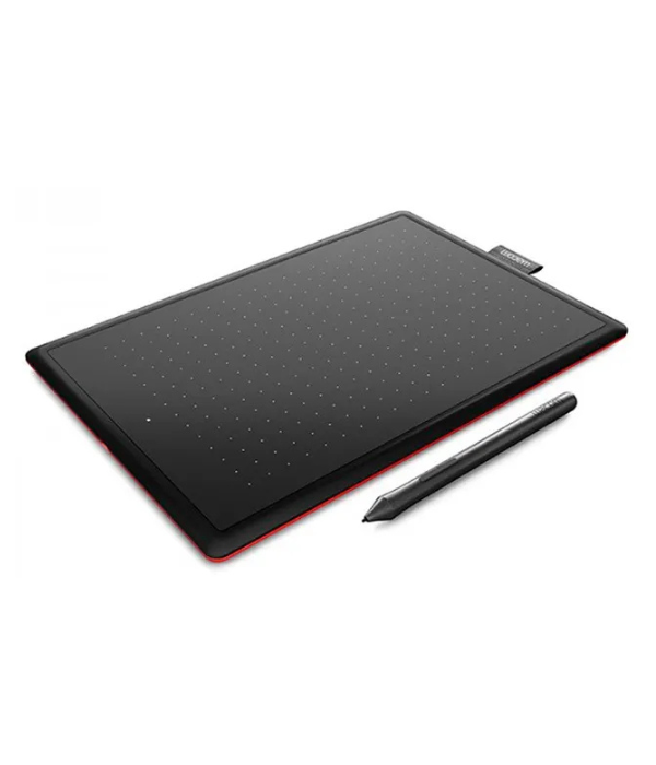 TABLETA DIGITAL WACOM ONE BY CTL-672/K1-AX: MEDIUM / BLACK-RED CON LAPIZ