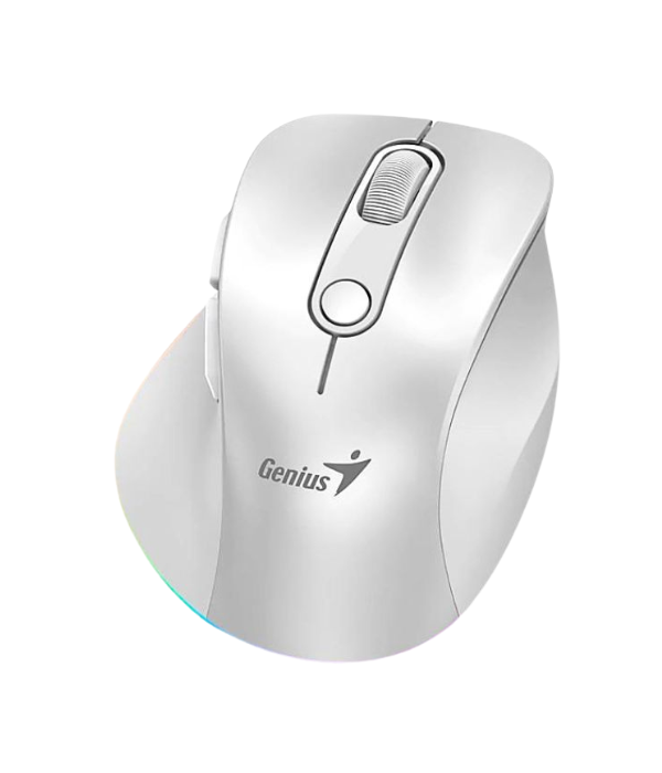 MOUSE GENIUS ERGO 9000S PRO: INALÁMBRICO,SILENCIOSO RECARGABLE DE DOBLE CONEC