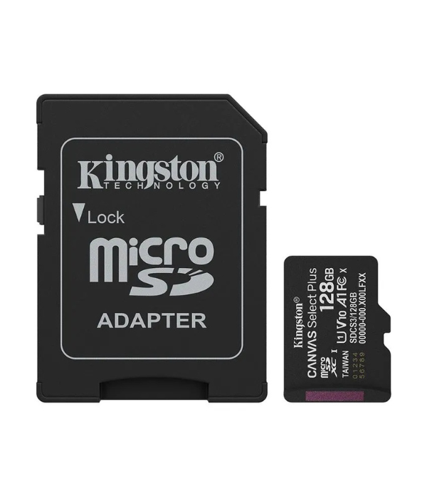 MEMORIAS MICRO SD KINGSTON SDCS3/128GB: 128GB MICROSD CANVAS SELECT PLUS -150