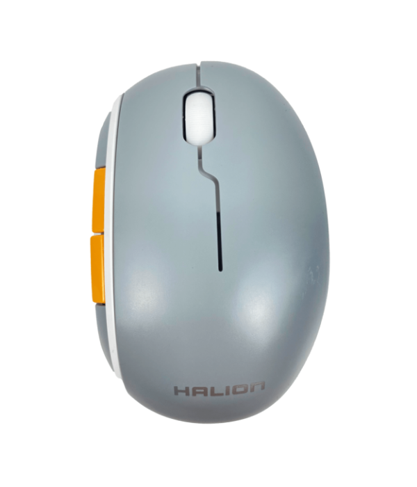MOUSE INALAMBRICO HALION HA-M205D: RECARGABLE DUAL (BT+2.4G) LEYTON GRIS 6B