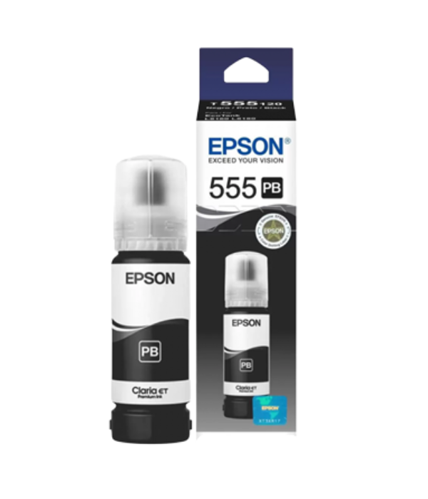 Botella Tinta Epson T555120-AL Negro
