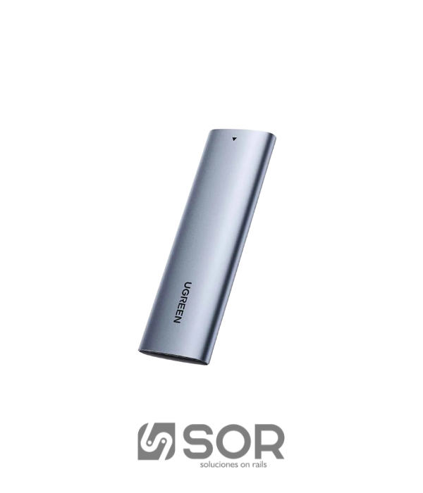 ADAPTADOR MULTIPLE UGREEN ENCLOUSURE 10902-CM400: PARA SSD M.2 PCIE NVME 10GB