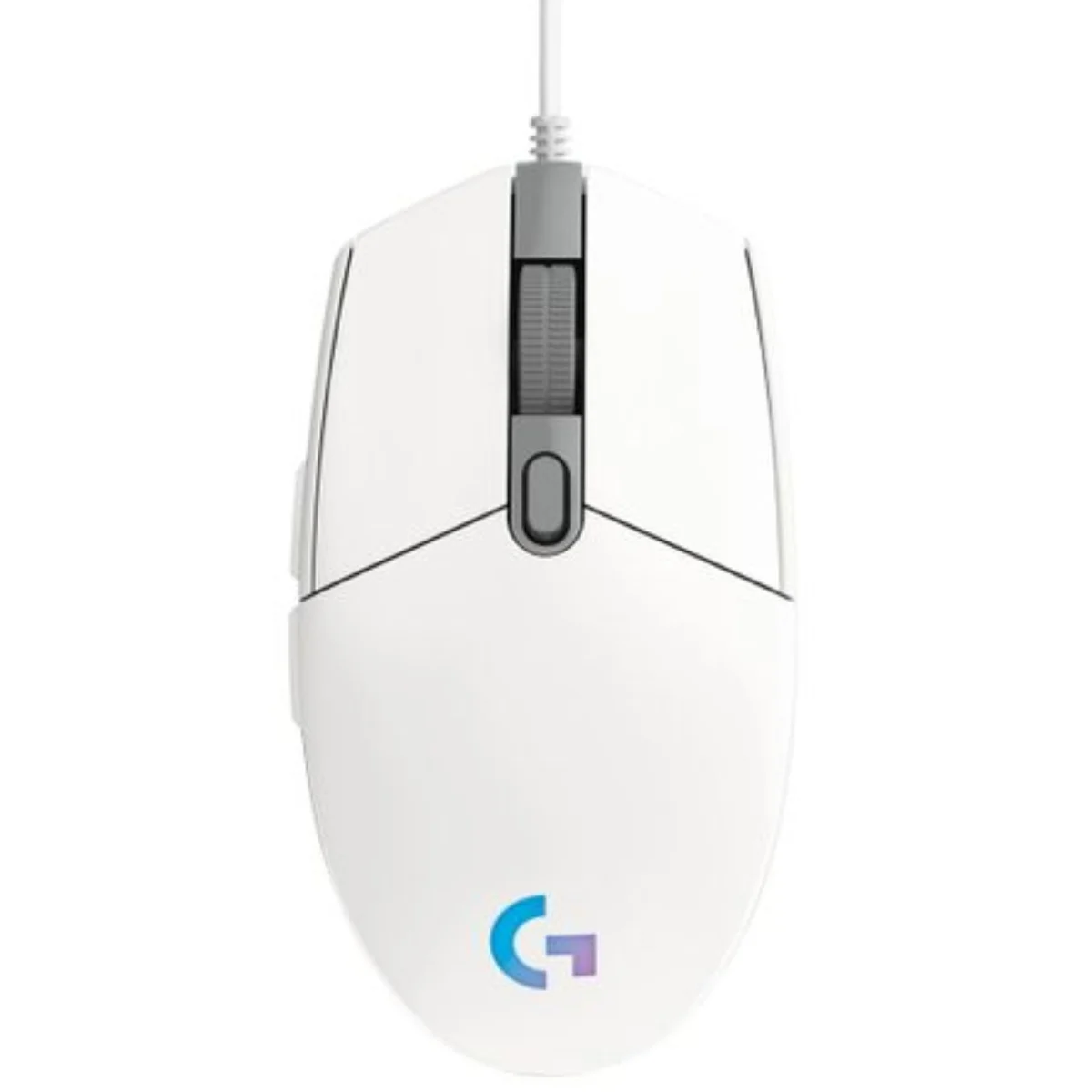 MOUSE GAMER LOGITECH G203 LIGHTSYNC: OPTICAL 8000 DPI RGB WHITE