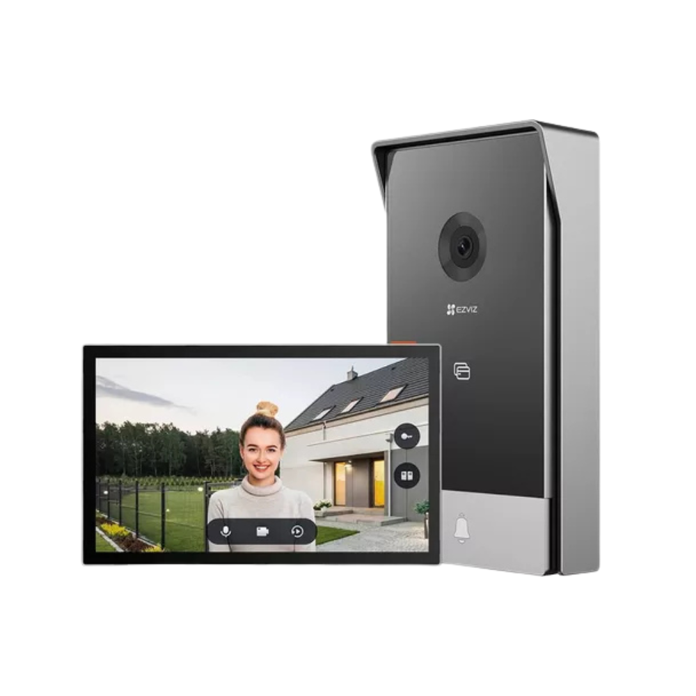 VIDEO PORTERO EZVIZ CS-HP7 (3MP): RESOLUCIÓN DE 2K, PANTALLA TÁCTIL A COLOR D