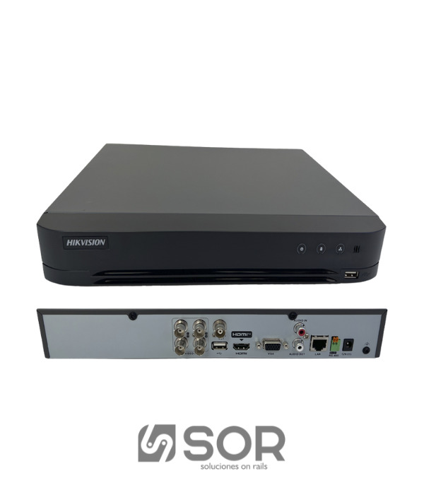 DVR HIKVISION HK-IDS7204HQHI-M1/XT: 4CH ACUSENSE 1080P HDMI 1HDD C/ANALITICA