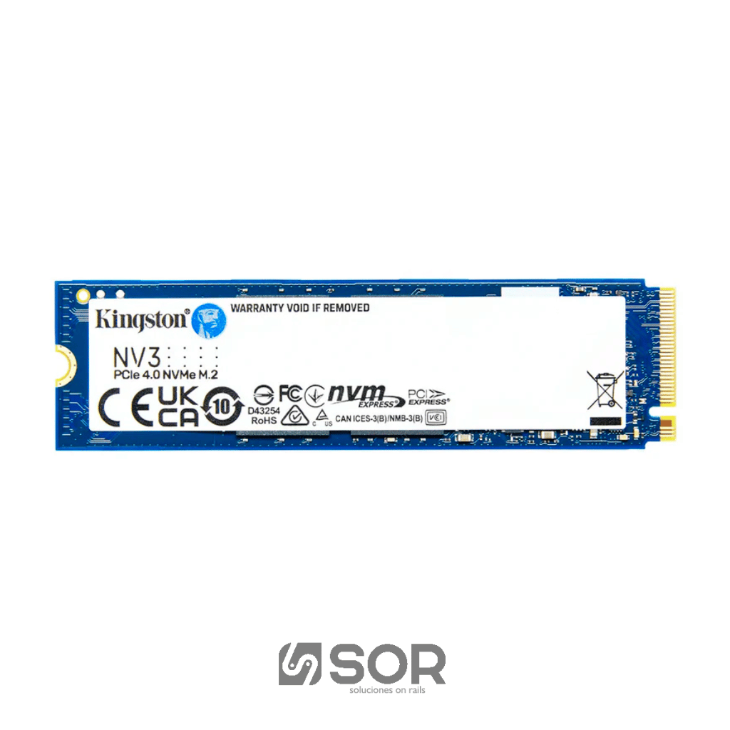 DISCO DURO SSD M.2 KINGSTON SNV3S/1000G: 1000GB NV3 PCIE 4.0 NVME M.2 SSD