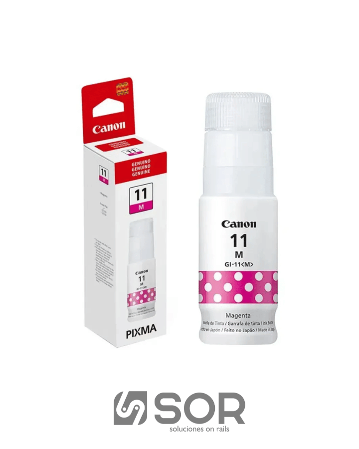 Botella de Tinta Canon GI-11 Magenta 70ml para Pixma G2160 G3160