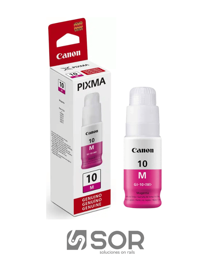 Botella de Tinta Canon GI-10M Magenta para Pixma G5010 G6010