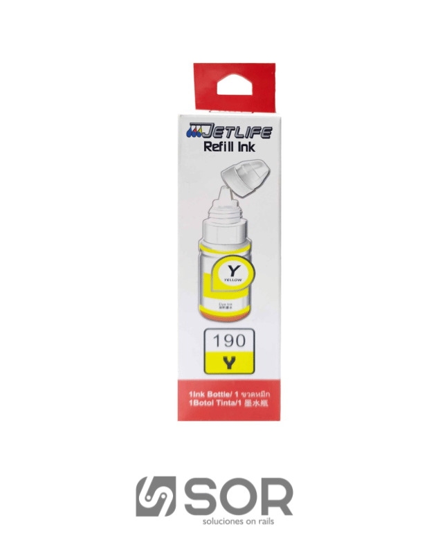 TINTA UNIVERSAL JETLIFE 70ML 790 JET0000540: CISS INK FOR CANON -YELLOW CON C