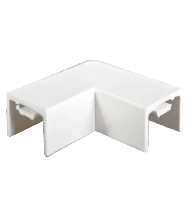 ACCESORIO DE CANALETA SATRA 15X10 1311011510: CURVA PLANA BLANCO