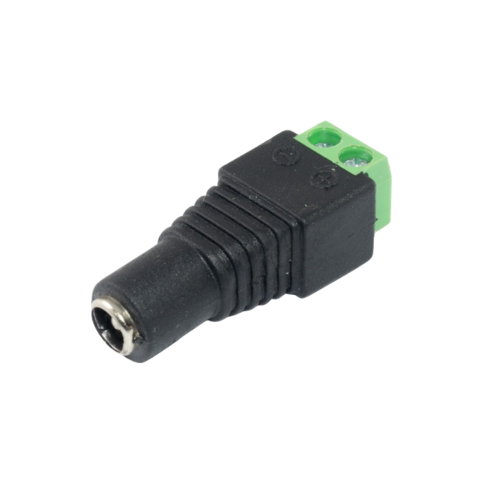 Adaptador DC Bornera Hembra para Atornillar