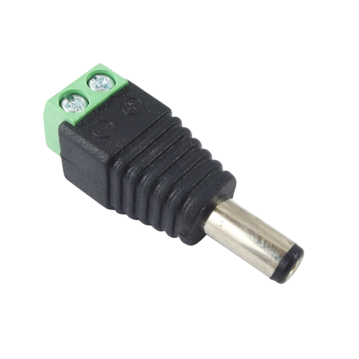 Adaptador DC Bornera Macho para Atornillar
