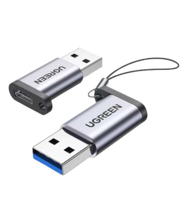 ADAPTADOR USB GEN UGREEN 50533 US276: 3.0 A TIPO C- GRIS