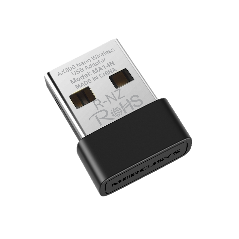 Adaptador USB MERCUSYS MA14N WiFi 6 AX300 2.4GHz