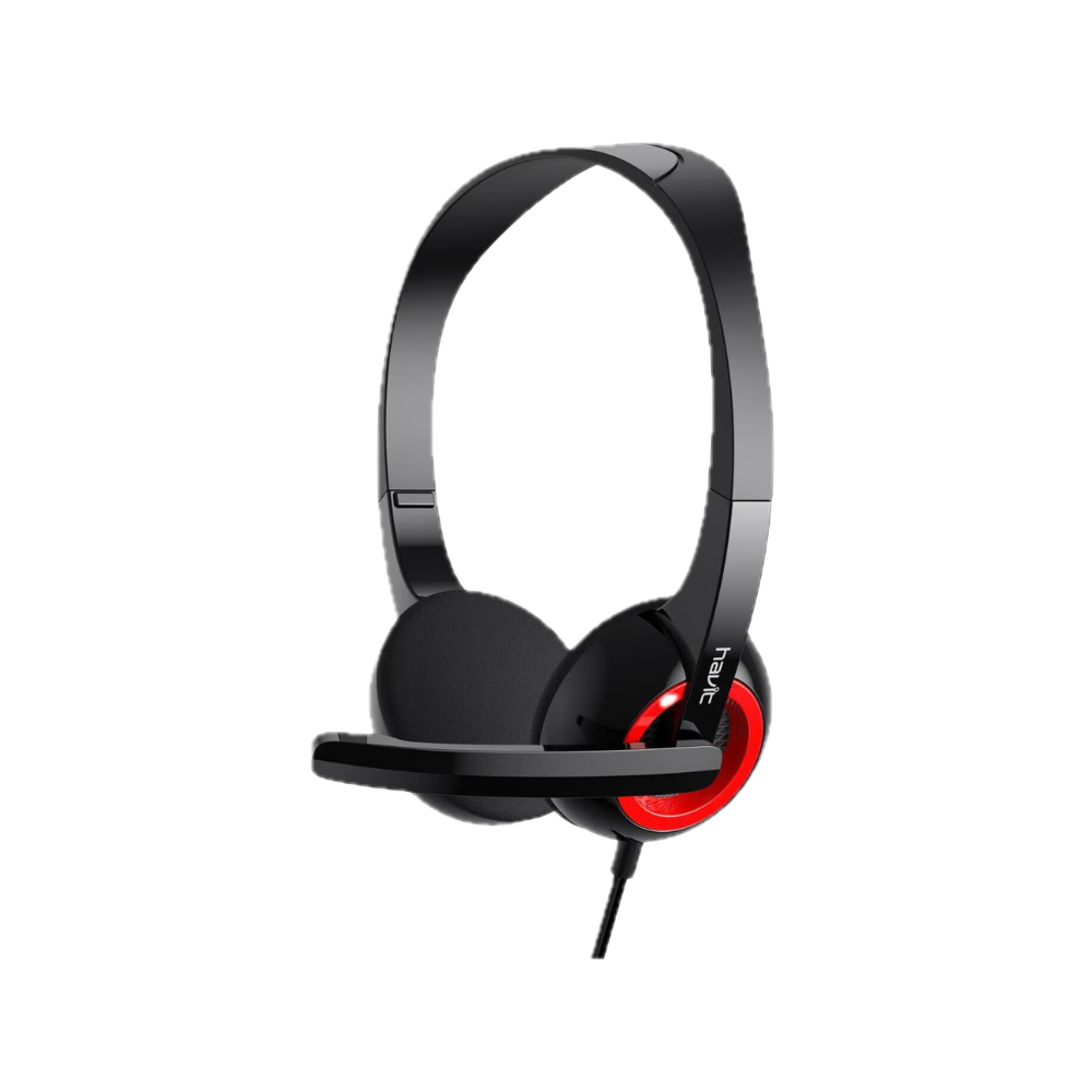 Audifono Havit H202D-BLACK Negro Rojo