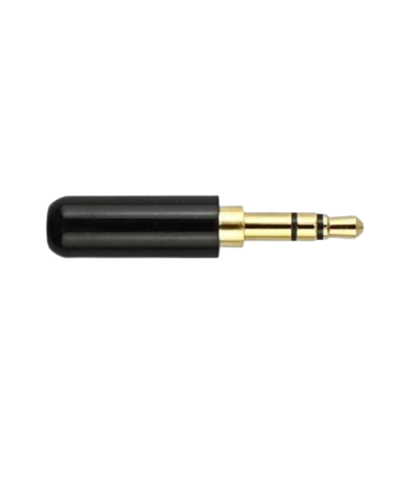 AUDIO PLUG WARREN JJ-498-4-BLACK 3.5MM ESTER: METALICO 4 LINEAS NEGRO