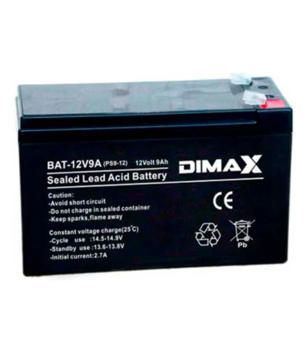 Batería Seca Dimax BAT-12V9A 12V 9Ah AGM