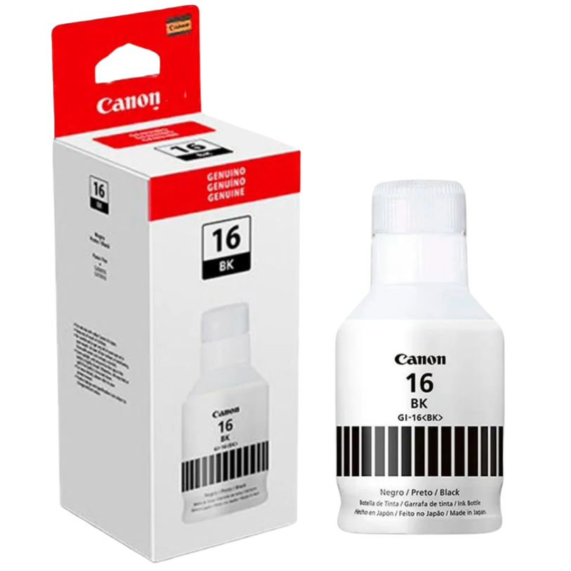 Botella de Tinta Canon GI-16BK Negro para GX6010 GX7010