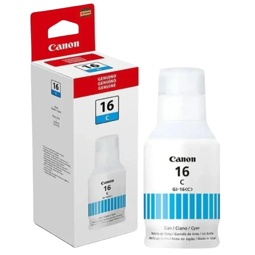 Botella de Tinta Canon GI-16C Cian para GX6010 GX7010
