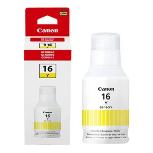 Botella de Tinta Canon GI-16Y Amarillo para GX6010 GX7010