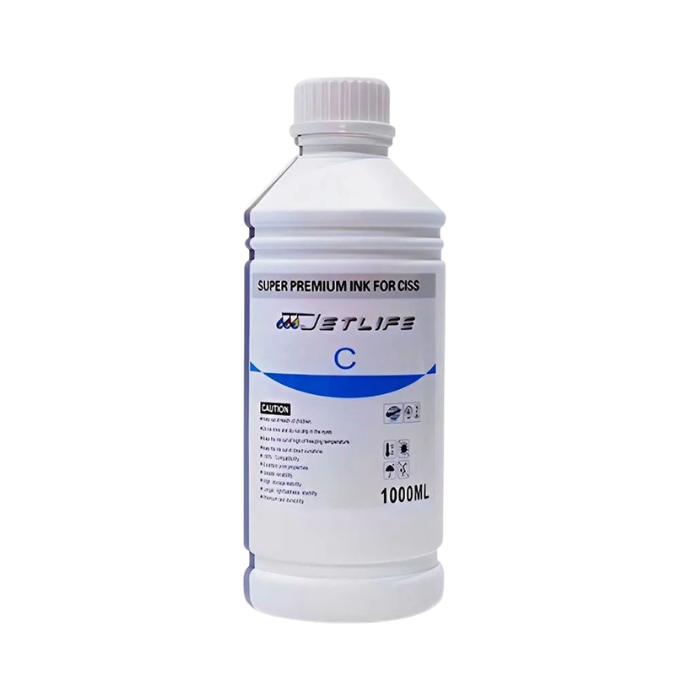 Botella de Tinta Jetlife JET0000366 Cyan 1000ml para CISS