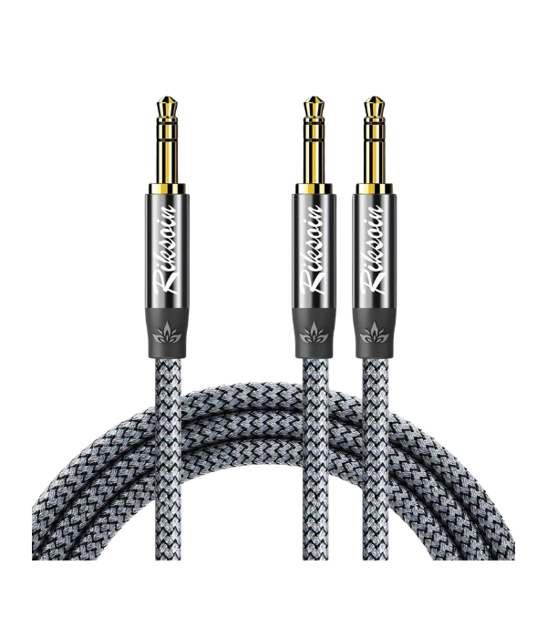 CABLE AUDIO AMERICAN DAKKARS CT-1039-3FT: PLUG STEREO 3.5'' 1M TRANSPARENTE