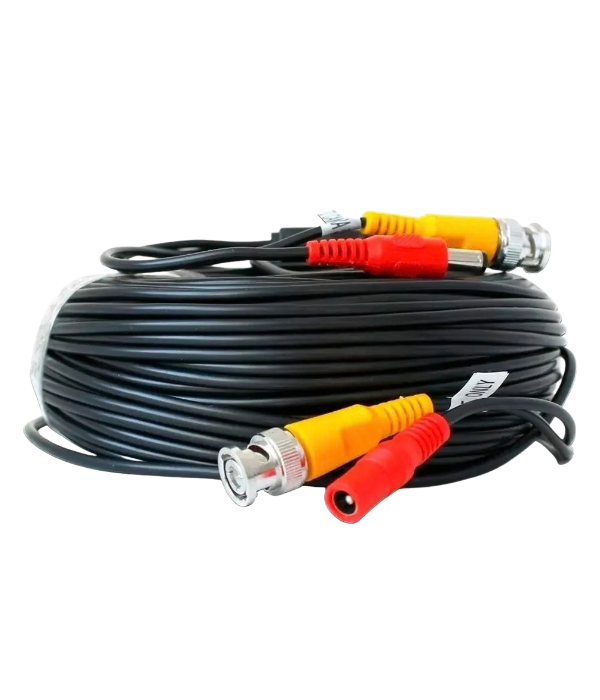 Cable Coaxial CU-15 BNC-RCA 15m para Cámaras de Seguridad