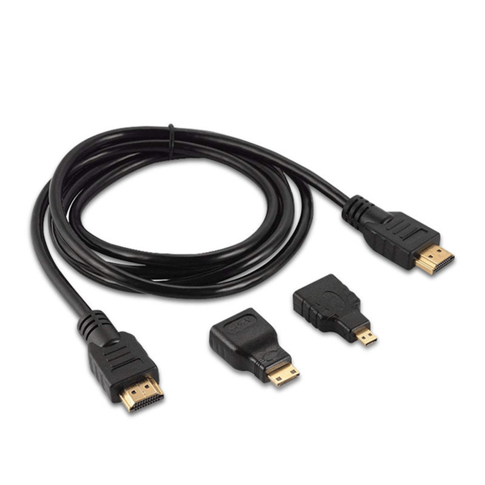 Cable HDMI 19P M-M 1.5m 2 Core Set 3 Piezas CR-8110