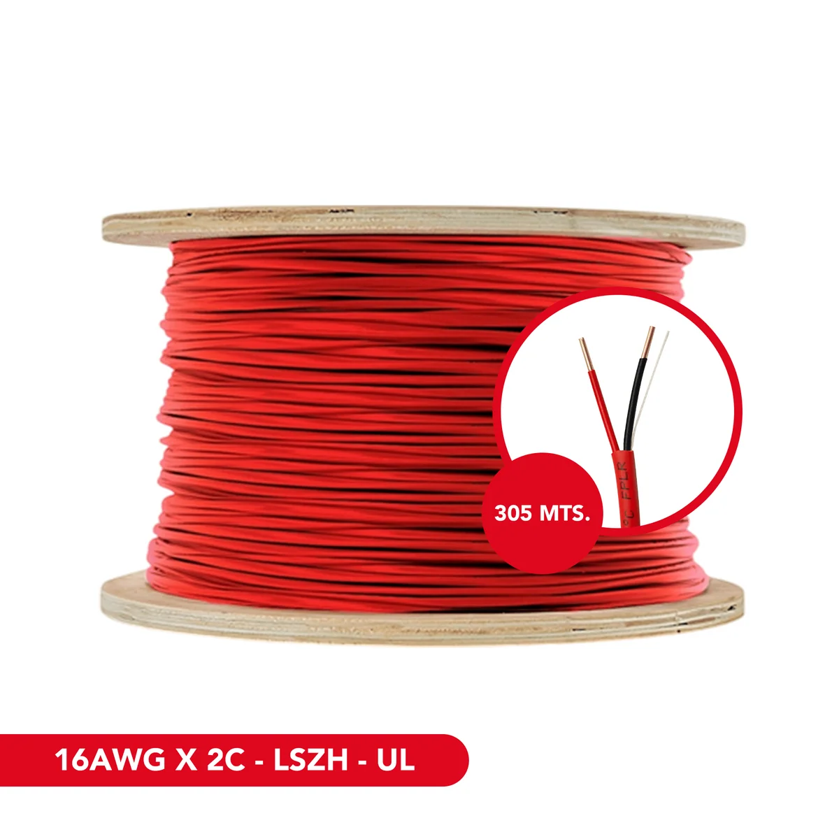 Cable Contra Incendio Dimax T010 FPLR 2x16 305m