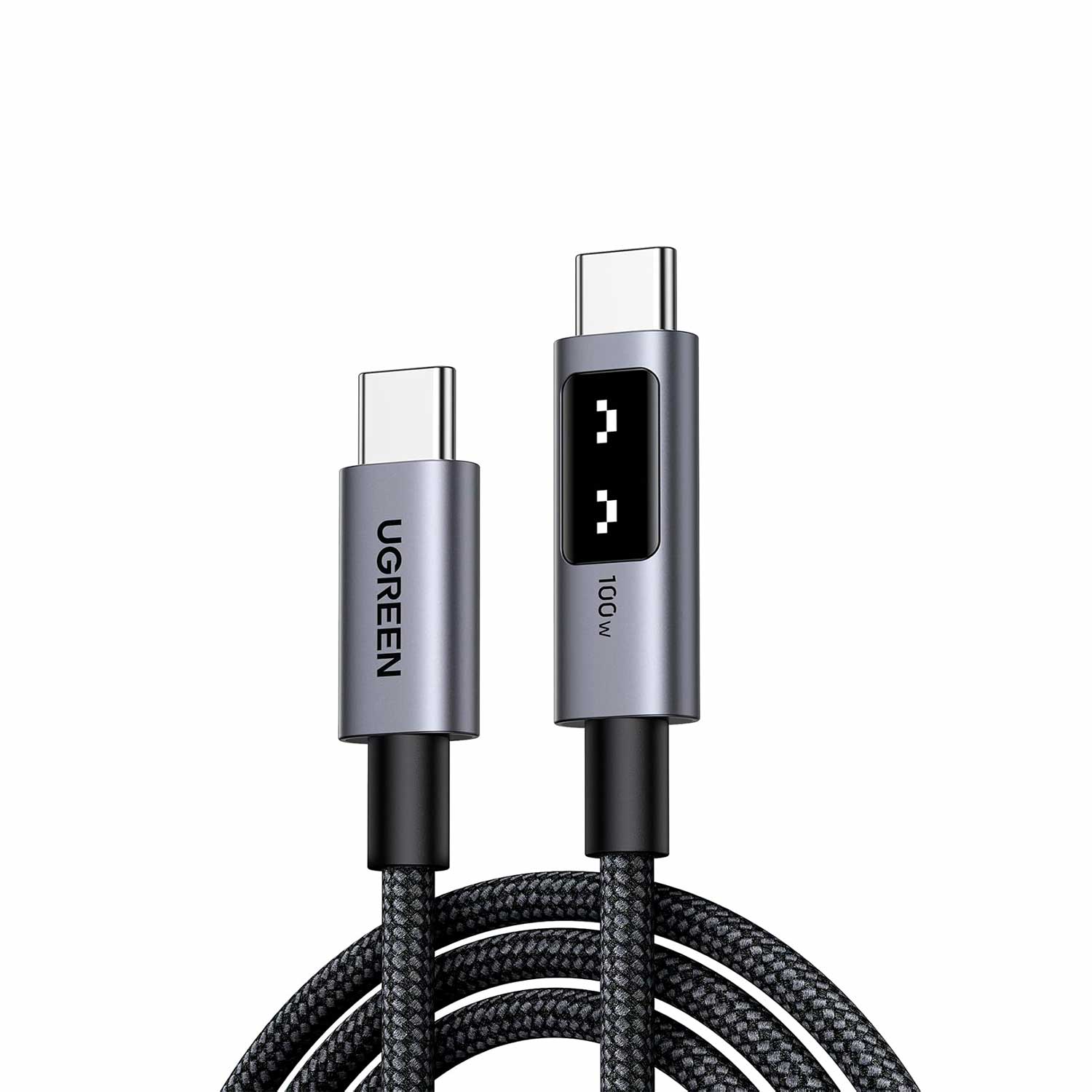 CABLE UGREEN L509 USB-C A USB-C PD 5A 2M: CARGA RAPIDA, 5A, 2 METROS, USB-C