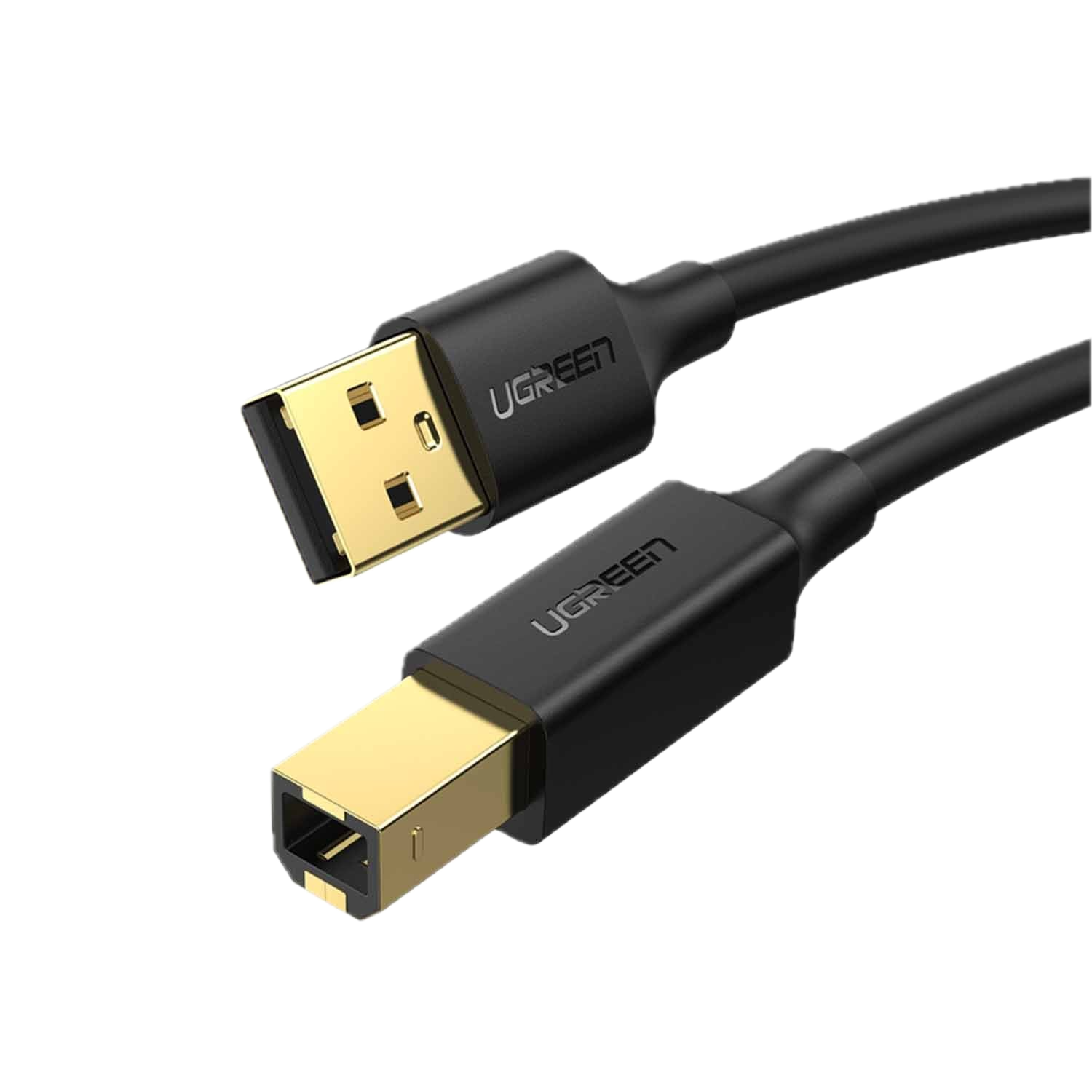 Cable USB Impresora UGREEN 20847 US135 USB 2.0 AM a BM 2m Negro