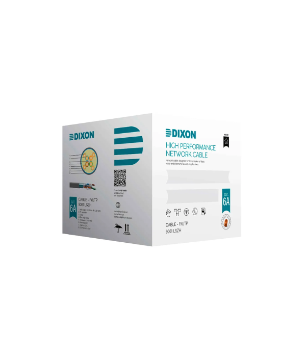 CABLE UTP DIXON 9061 LSZH: CAT 6A 4PX23AWG GRIS