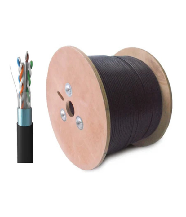CABLE UTP SATRA 0202053010 F-UTP/PE CAT6: SOLIDO NEGRO EXTERIOR ROLLO 305MTS