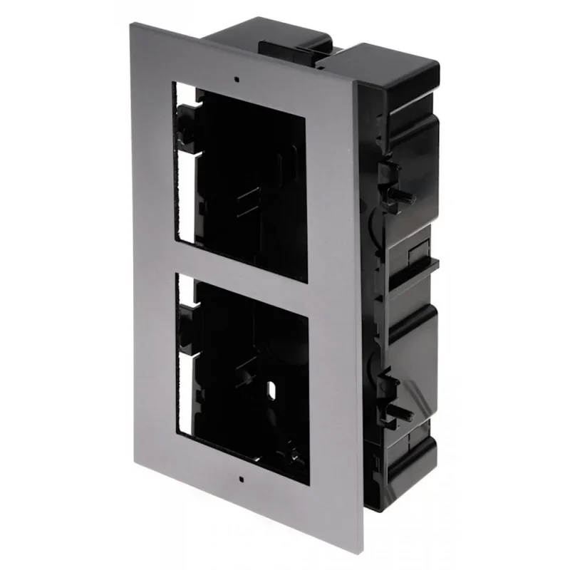 Caja de Montaje Hikvision HK-DS-KD-ACF2/PLASTI Plástico Empotrado para Dos
