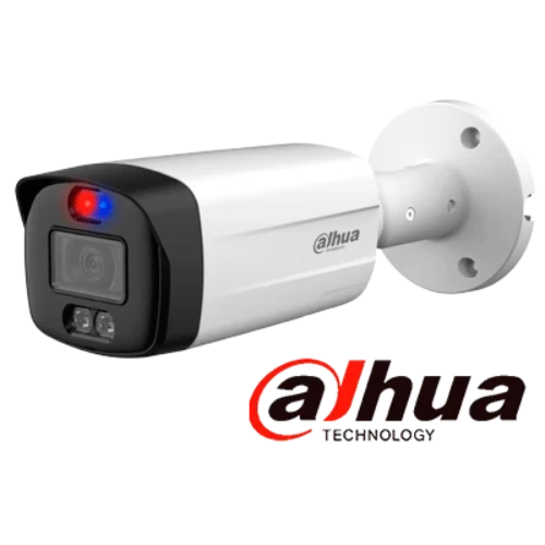 Cámara Tubo IP Dahua HAC-ME1509TH-A-PV 5MP Disuasión Activa Sirena IP67