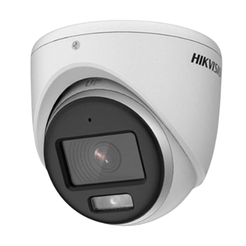 Cámara Turret Hikvision HK-DS2CE70KF0T-LPFS 5MP ColorVu IR 20m Audio IP67