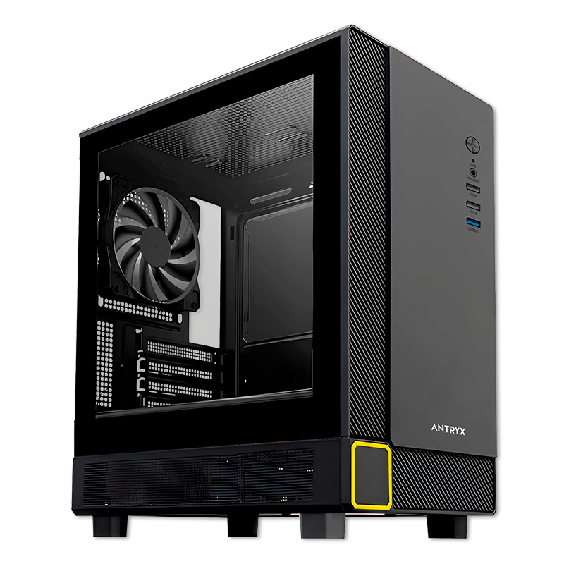 Case Antryx AC-XM420-500CP Xtreme Micro XM-420 500W Vidrio Templado
