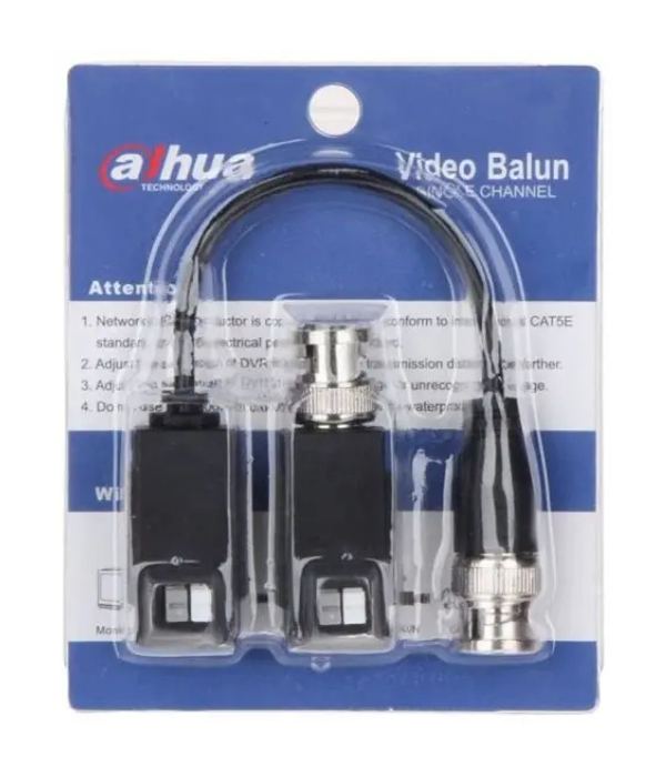 CCTV BALUN BNC DAHUA DH-PFM800B-4K: 1-CH PASSIVE REAL-TIME TRANSMISSION OVER