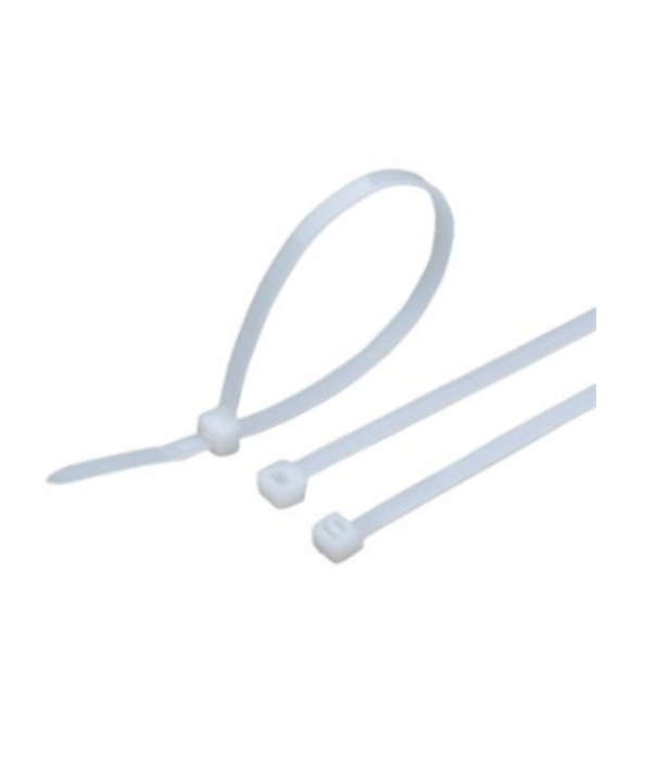 CINTILLO HDS-3X200: AMARRE DE PLASTICO BLANCO X100 UNIDADES