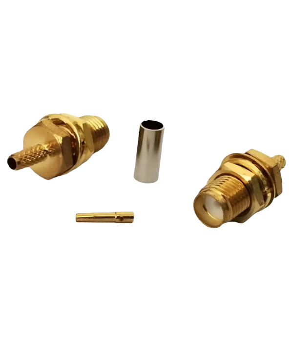CONECTOR SMA PULSAR SA-1113B: HEMBRA PRESION RG-58 P/SOLDAR