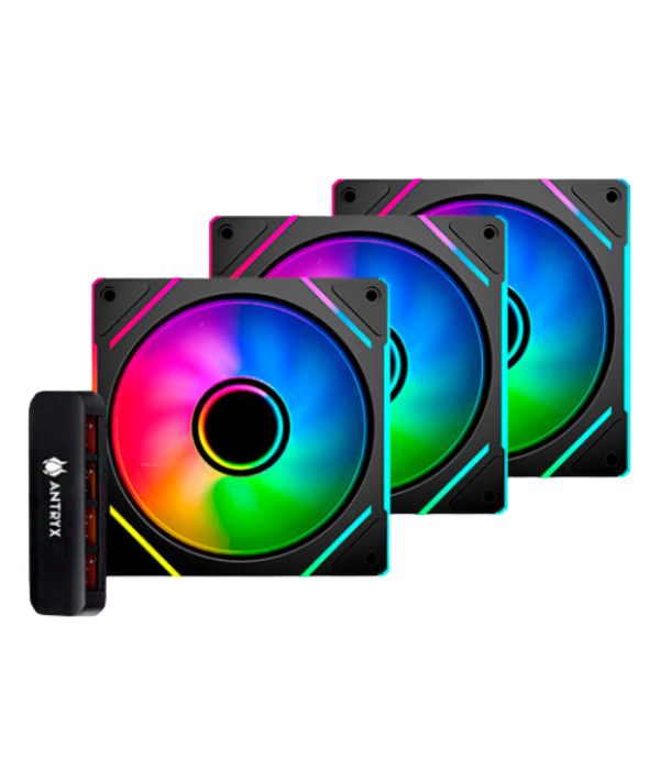 COOLER ANTRYX AAK-IF120KX3C: DE CASE INFINITY IF 120 ARGB 120MM BLACK 120MM
