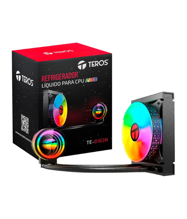 COOLER CPU TEROS TE-8163N: PARA PROCESADOR , INTEL Y AMD, TDP 155W MÁX, 12 C