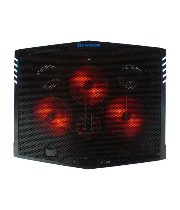 COOLER CYBERCOOL HA-K7: PARA LAPTOP 3 VENTILADORES DE 12 CM; CONEXIÓN USB; L