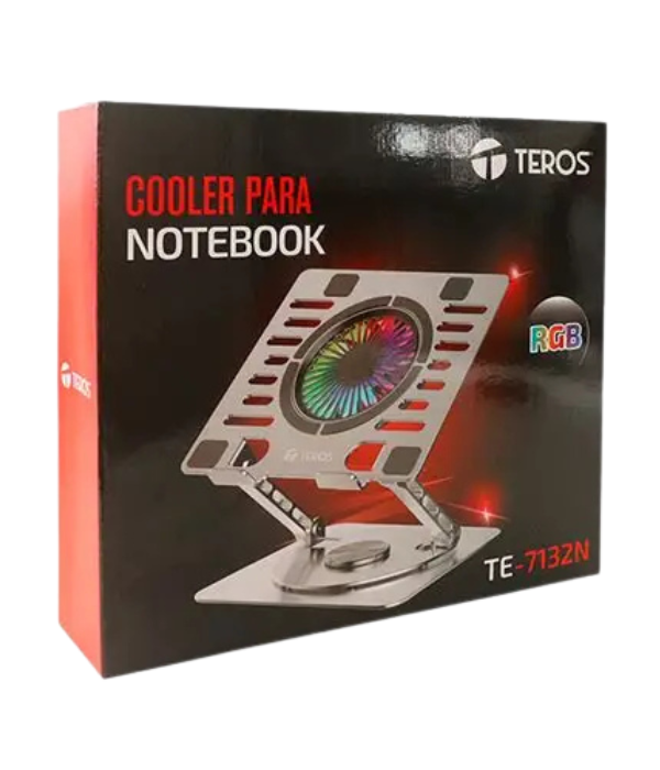 COOLER TEROS TE-7132N: 15.6", 1 FAN 11CM, USB, PORTATIL