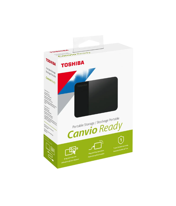DISCO DURO EXTERNO TOSHIBA HDTP310XK3AA CANVIO READY: 1TB, USB 3.0, NEGRO, PLUG & PLAY