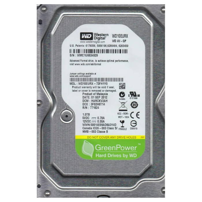 Disco Duro WD Purple WD10EURX 1TB SATA Reacondicionado