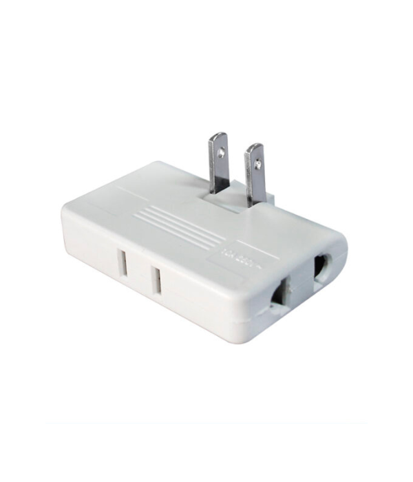 ENCHUFE OPALUX XD-608-FW: TOMA TRIPLE ENCHUFE GIRATORIO PLANO