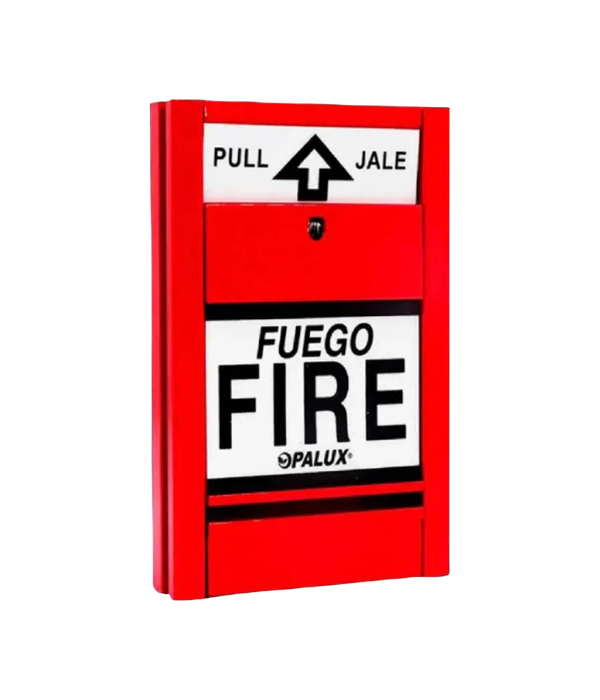 ESTACION MANUAL DE ALARMA OPALUX PUL-2A: TRABAJA A 12V-24V DC