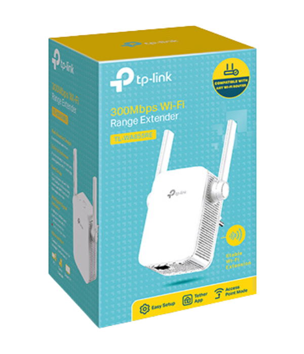 EXTENSOR TP-LINK TL-WA855RE N300: 300MBPS, WIFI 4, SINGLE BAND, REPETIDOR